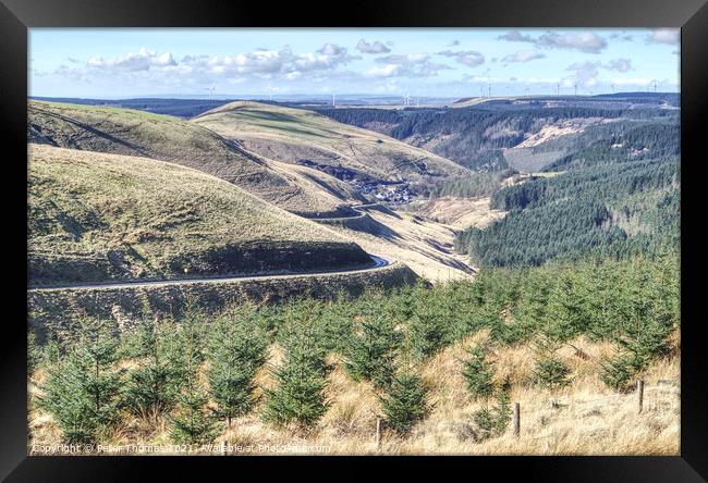 Majestic Views of Afan Valley Framed Print by Peter Thomas