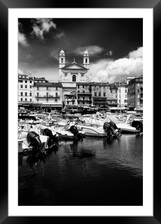 église Saint Jean-Baptiste in Bastia Framed Mounted Print by youri Mahieu