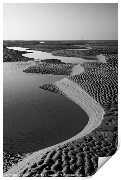 Shifting sands Print by richard jones
