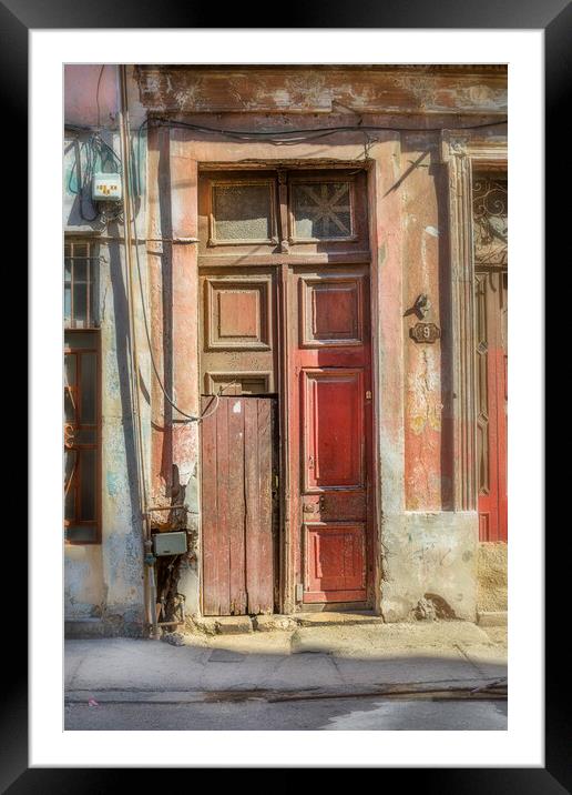 Doors of Havana Framed Mounted Print by David Hare