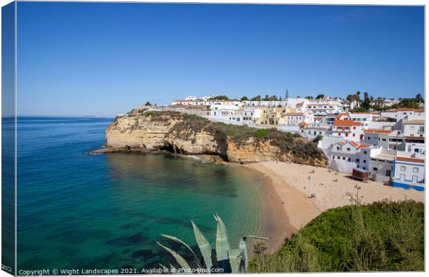 Carvoeiro Algarve Portugal Canvas Print by Wight Landscapes