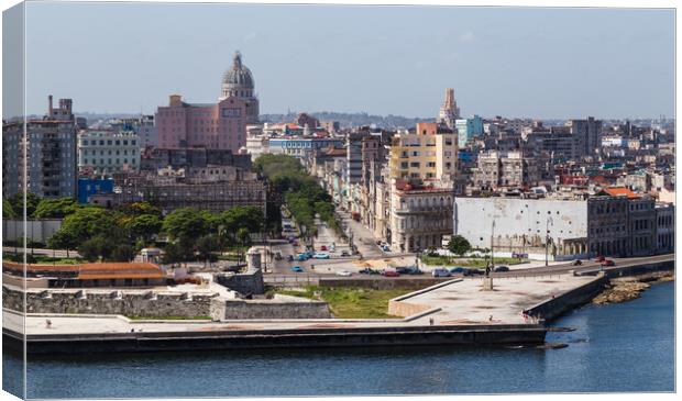 Overlooking Havana Bay Canvas Print by Jason Wells