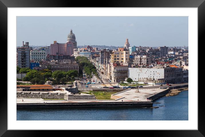 Overlooking Havana Bay Framed Mounted Print by Jason Wells