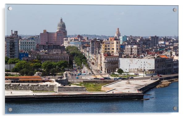 Overlooking Havana Bay Acrylic by Jason Wells