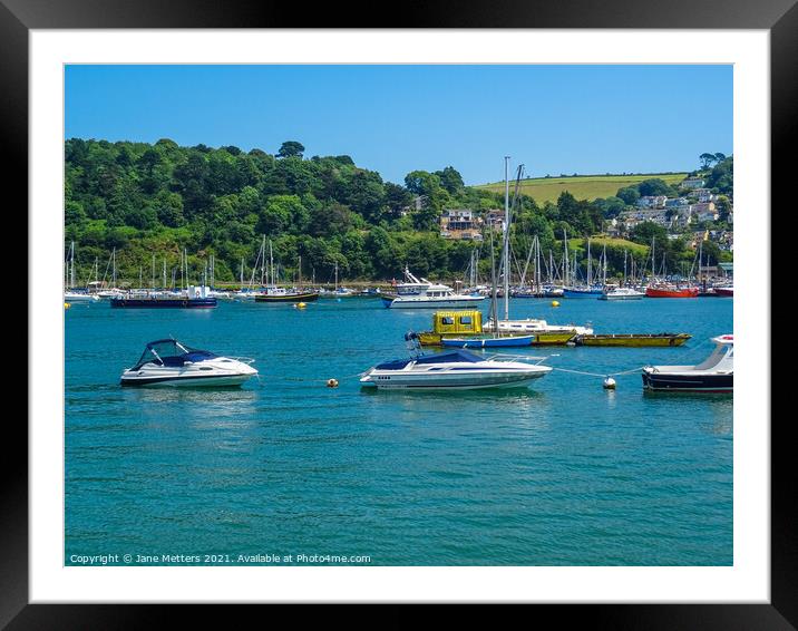 Dartmouth Harbour  Framed Mounted Print by Jane Metters