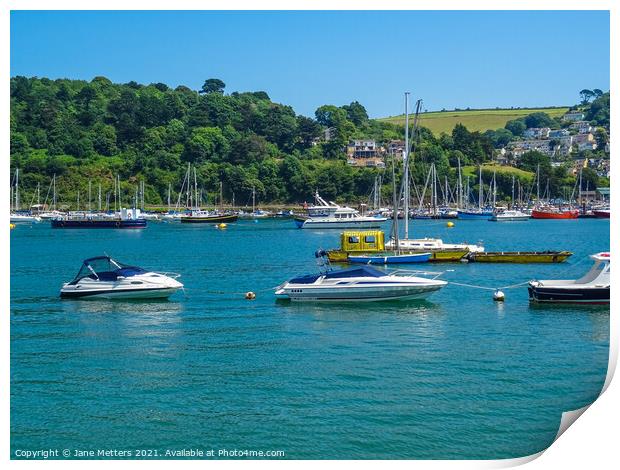 Dartmouth Harbour  Print by Jane Metters