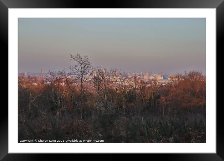 On Top Of The World Framed Mounted Print by Photography by Sharon Long 