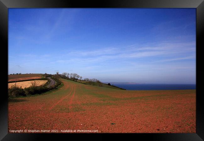 Red Soil of South Devon Framed Print by Stephen Hamer