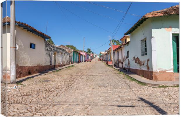 Streets of Trinidad, Cuba Canvas Print by David Hare