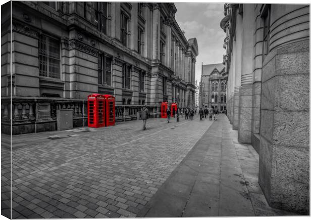 Red Telephone Boxes  Canvas Print by Hectar Alun Media