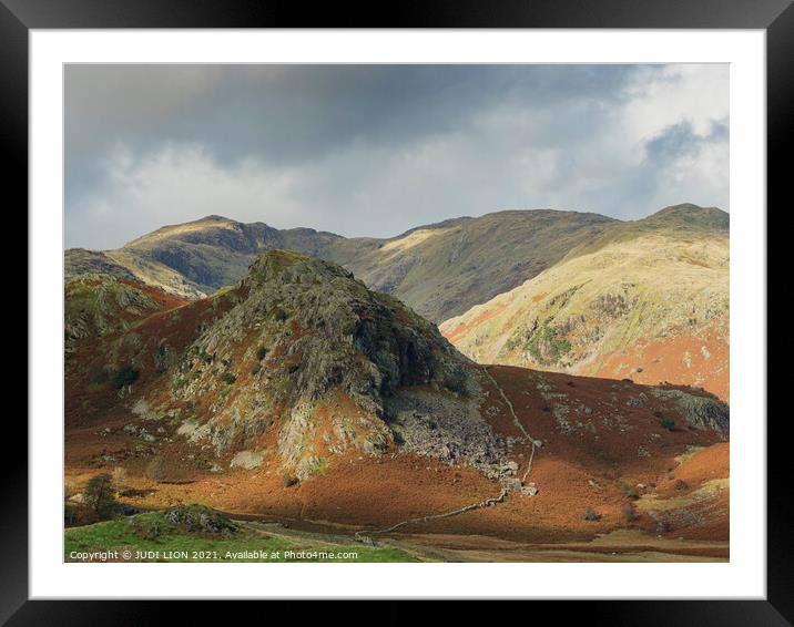 The Bell Coniston Old Man Framed Mounted Print by JUDI LION