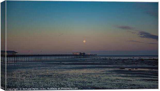 Twilight at Southport Canvas Print by Richard Perks