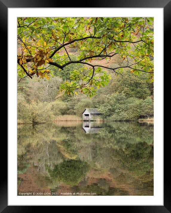 Rydal Water Reflections Framed Mounted Print by JUDI LION