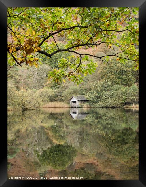 Rydal Water Reflections Framed Print by JUDI LION