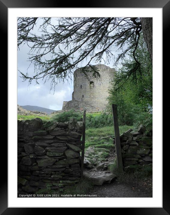 Dolbadarn Castle Llanberis Framed Mounted Print by JUDI LION