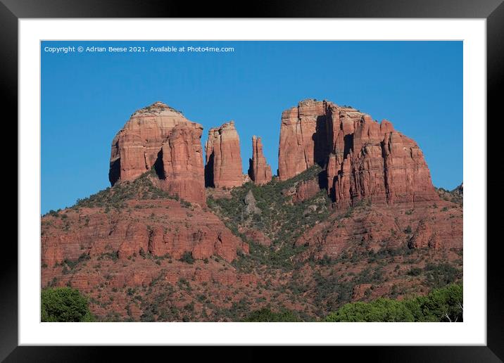 Cathedral Rock, Sedona Arizona Framed Mounted Print by Adrian Beese