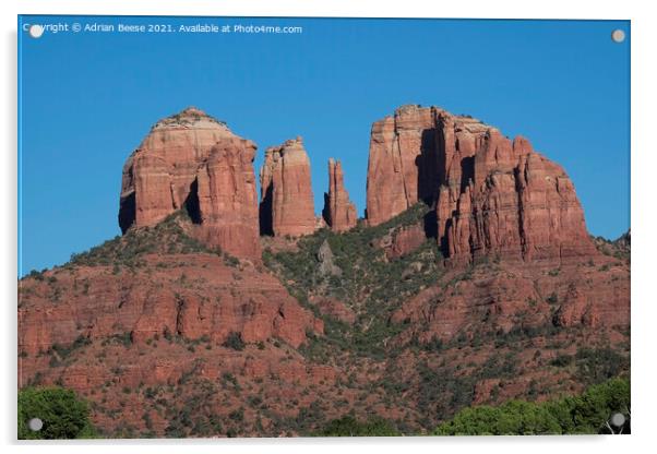 Cathedral Rock, Sedona Arizona Acrylic by Adrian Beese