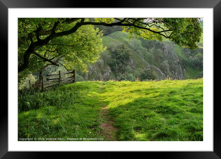 Descending into Nabs Dale Framed Mounted Print by Chris Drabble