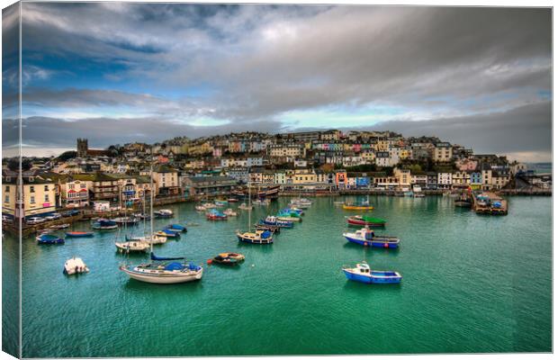 Brixham colours Canvas Print by kevin wise