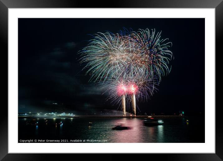 British Firework Championships 2019 Framed Mounted Print by Peter Greenway