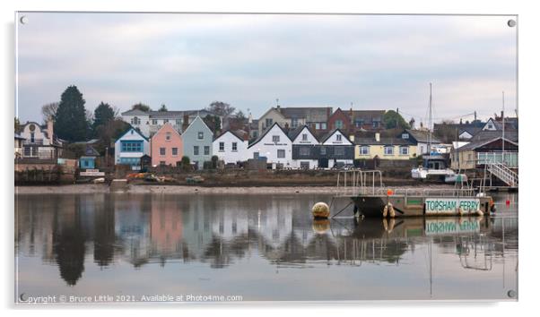 Topsham Reflections Acrylic by Bruce Little