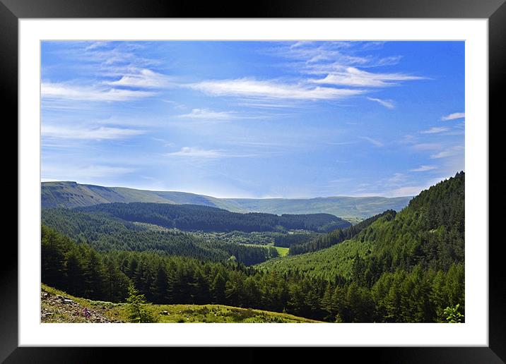 Brecon Beacons Framed Mounted Print by Donna Collett