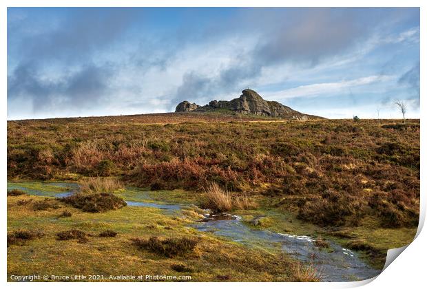 Hay Tor from Afar Print by Bruce Little
