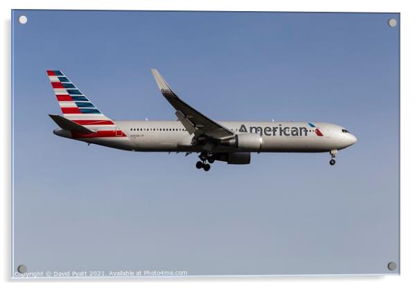 American Airlines Boeing 767-323 Acrylic by David Pyatt