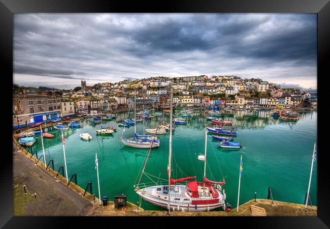 Colours of Brixham Framed Print by kevin wise