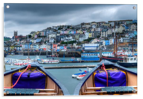 Side by Side in Brixham Acrylic by kevin wise