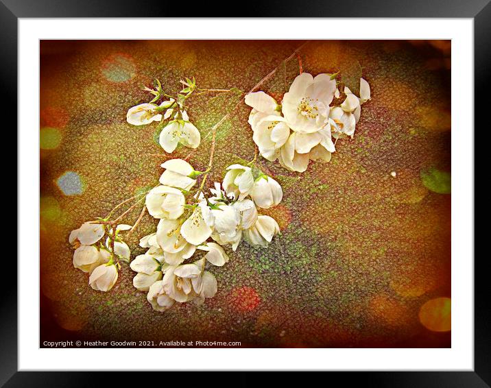Flowers for the bride Framed Mounted Print by Heather Goodwin