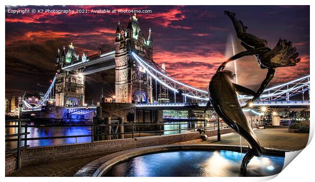 Tower Bridge Print by K7 Photography