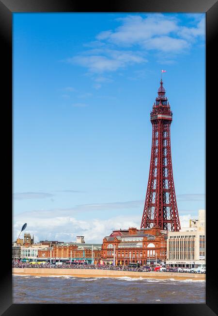 Blackpools famous tower  Framed Print by Jason Wells
