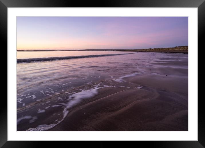 Tranquil sunset waves Framed Mounted Print by Tony Twyman