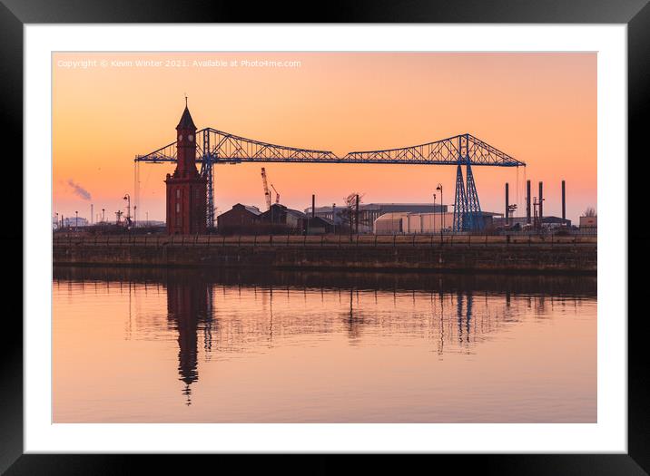 Hudson Quay hazy Reflections Framed Mounted Print by Kevin Winter