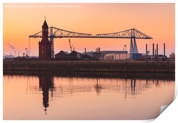 Hudson Quay hazy Reflections Print by Kevin Winter