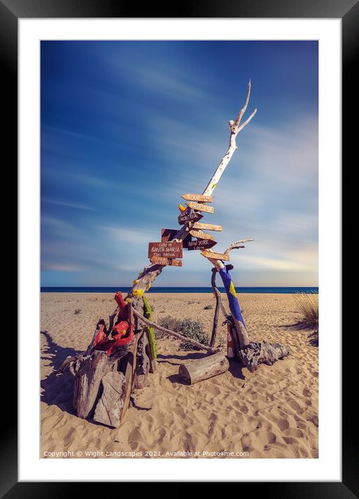 Praia da Ilha Deserta Framed Mounted Print by Wight Landscapes