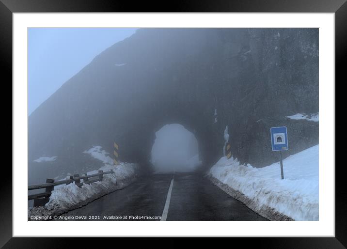 Serra da Estrela Rock Tunnel Framed Mounted Print by Angelo DeVal
