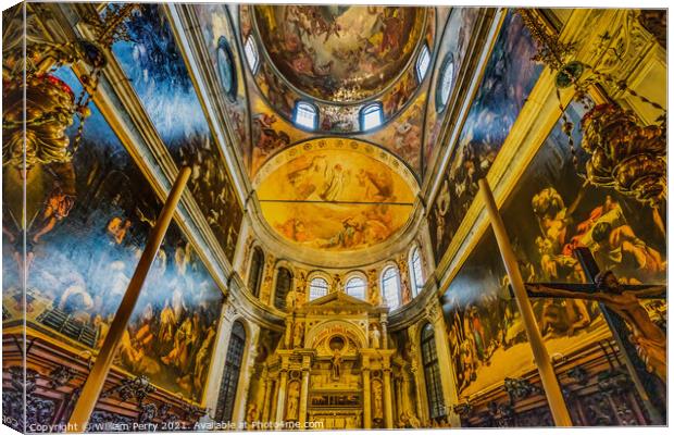 Church of San Roch San Rocco Venice Italy  Canvas Print by William Perry