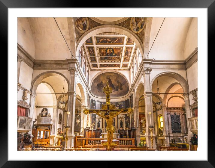 Church of San Giovanni Grisostomo Venice Italy  Framed Mounted Print by William Perry