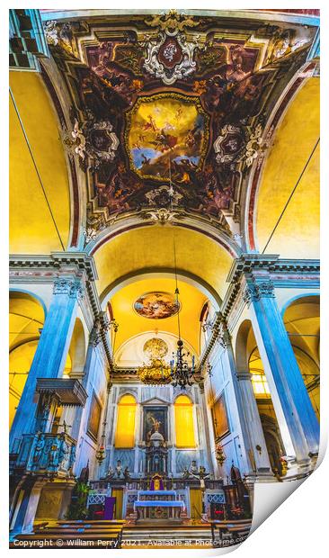 Church of Angelo San Raffaele Venice Italy  Print by William Perry