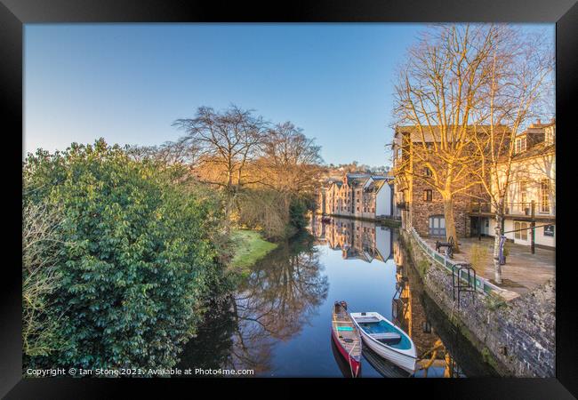 River Dart at Totnes  Framed Print by Ian Stone