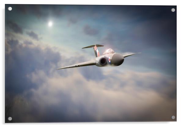 Gloster Javelin Acrylic by J Biggadike