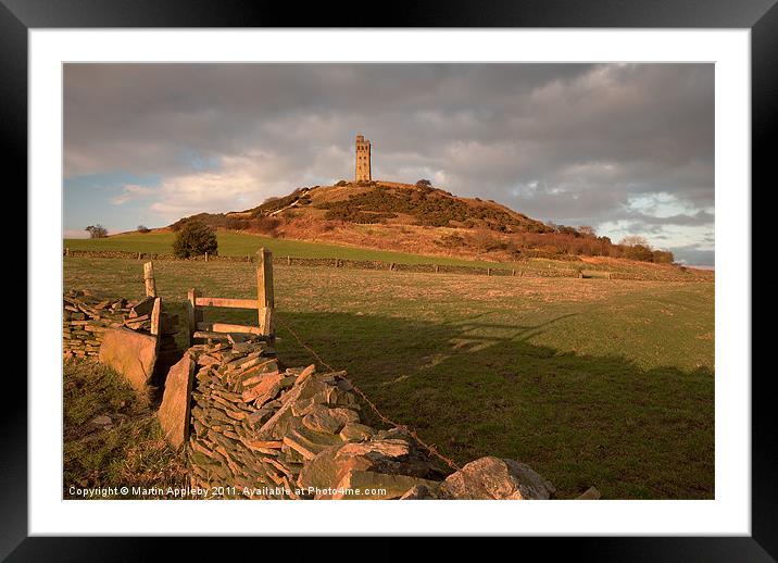 Castle Hill. Framed Mounted Print by Martin Appleby