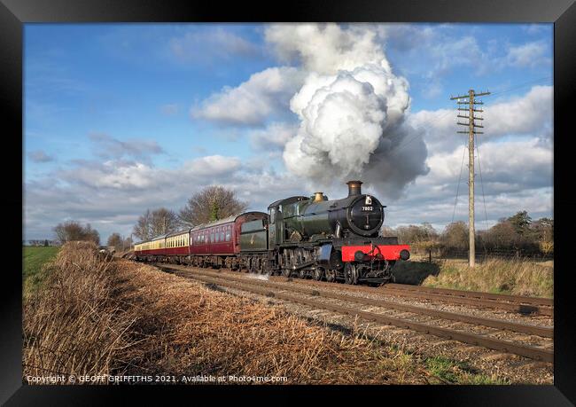 7802 Quorn Great Central railway Framed Print by GEOFF GRIFFITHS