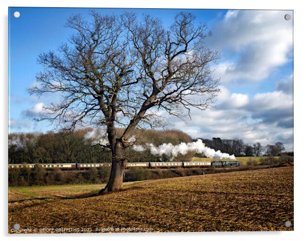 92214 Great central railway steam train Acrylic by GEOFF GRIFFITHS