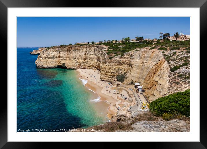 Praia do Vale de Centeanes Framed Mounted Print by Wight Landscapes