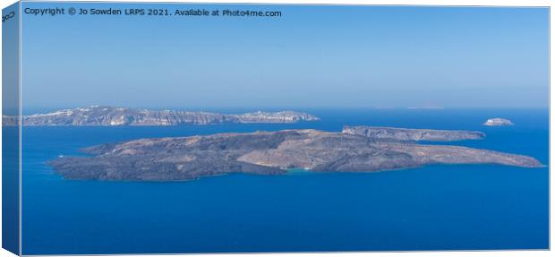 The Caldera Canvas Print by Jo Sowden