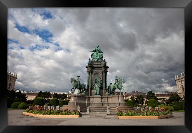 Maria Theresa Monument in Vienna Framed Print by Artur Bogacki