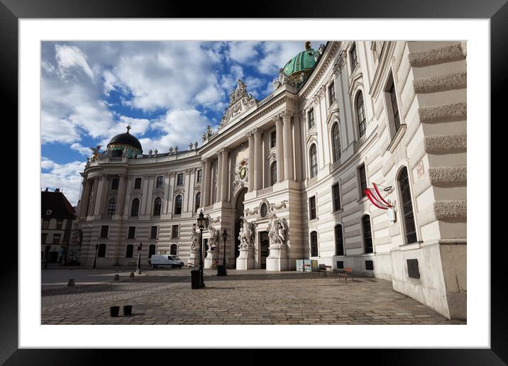 St. Michael Wing of Hofburg Palace in Vienna Framed Mounted Print by Artur Bogacki